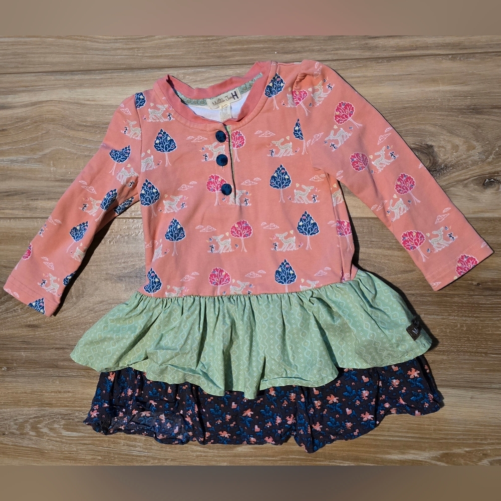 Matilda Jane Coral and Mint Dress